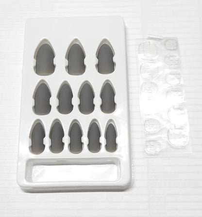 4 Renk Mat Tak Çık Tırnak Seti Yapışkanlı Takma Tırnaklar 48 li