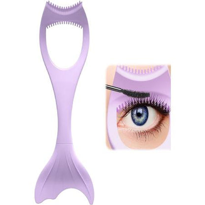 Deniz Kızı Kirpik Rimel Eyeliner Maskara Şablonu Silikon Makyaj Uygulama Aparatı