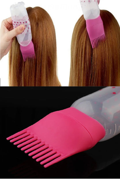 Hazneli Saç Boyama Aparatı - Taraklı Saç Bakımı Krem / Saç Yağı Uygulama Aparatı