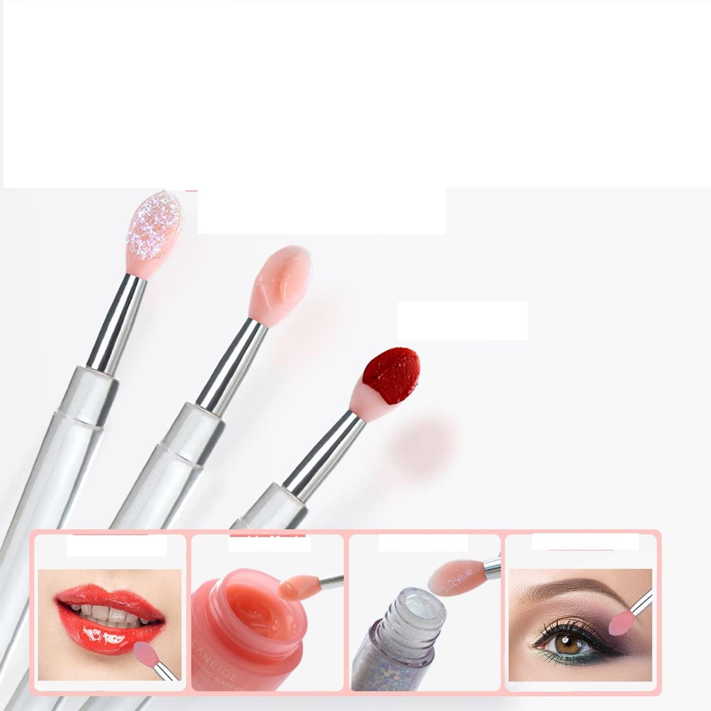 Profesyonel Silikon Başlıklı Makyaj Uygulama Fırçası