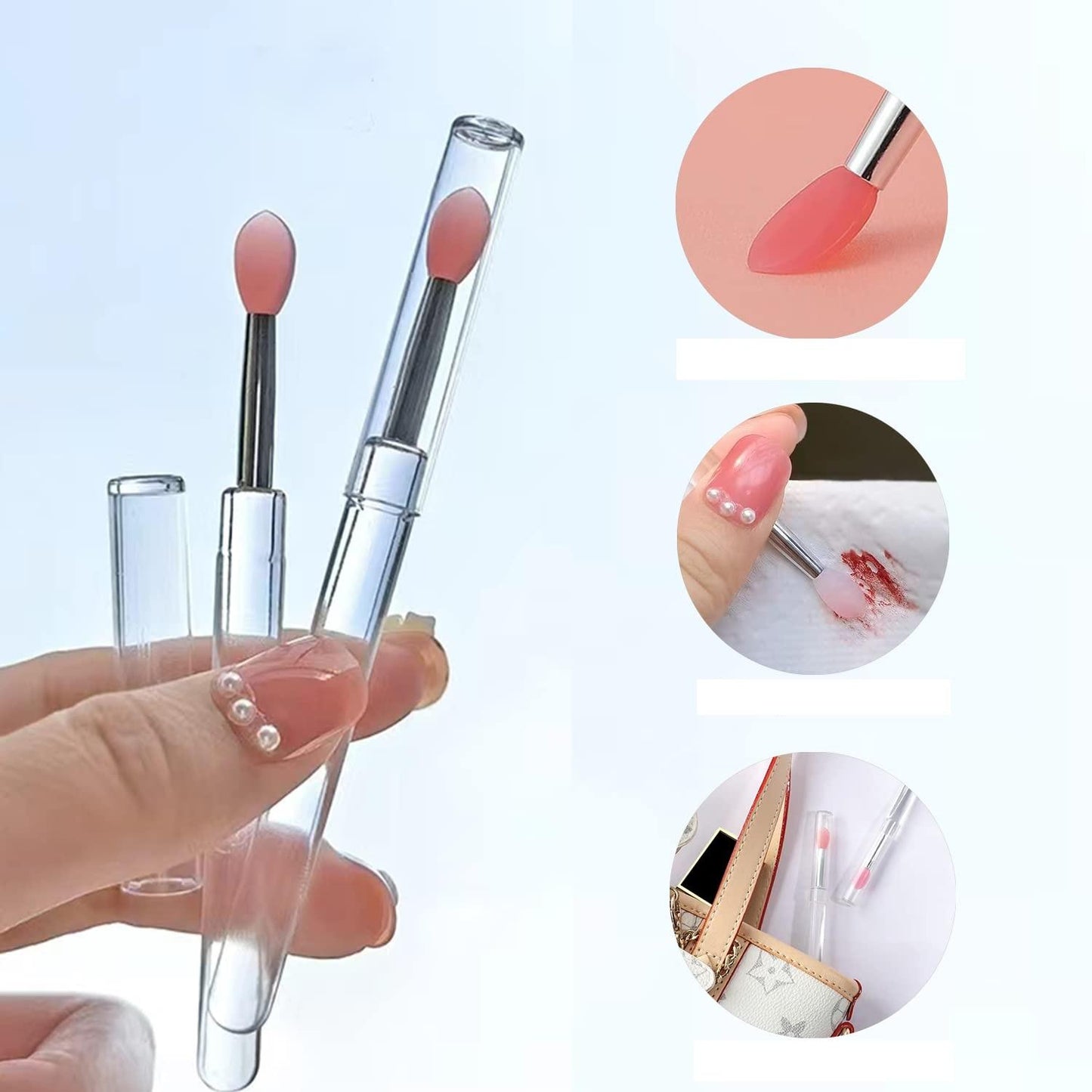 Profesyonel Silikon Başlıklı Makyaj Uygulama Fırçası